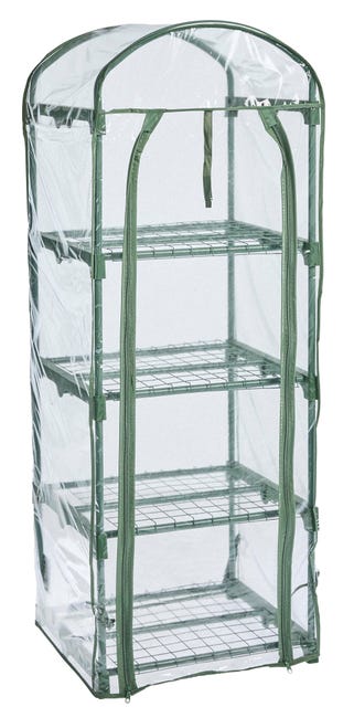 Leroymerlin Serra da balcone VERDEMAX Primula 4 ripiani 50 x 45 x 135 cm Offerte