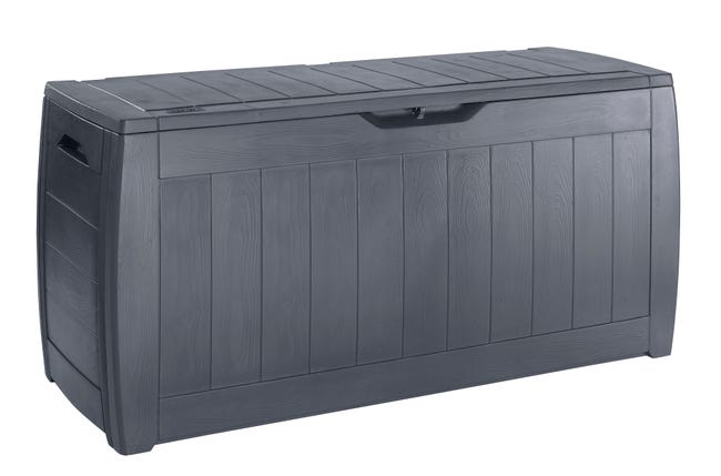 Leroymerlin Baule KETER Hollywood in polipropilene antracite L 118 x H 57 x P 45 cm Saldi Di Fabbrica