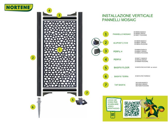Leroymerlin Profilo d'angolo 2 pezzi NORTENE MOSAIC/PRIVAT in alluminio H 14 x L 11 ruggine Cyber Monday