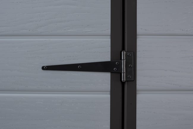 Leroymerlin Casetta da giardino KETER in polipropilene Exclusive Grigio chiaro con porta doppio battente superficie totale 2.81 m² e spessore parete 16 mm Offerta natalizia