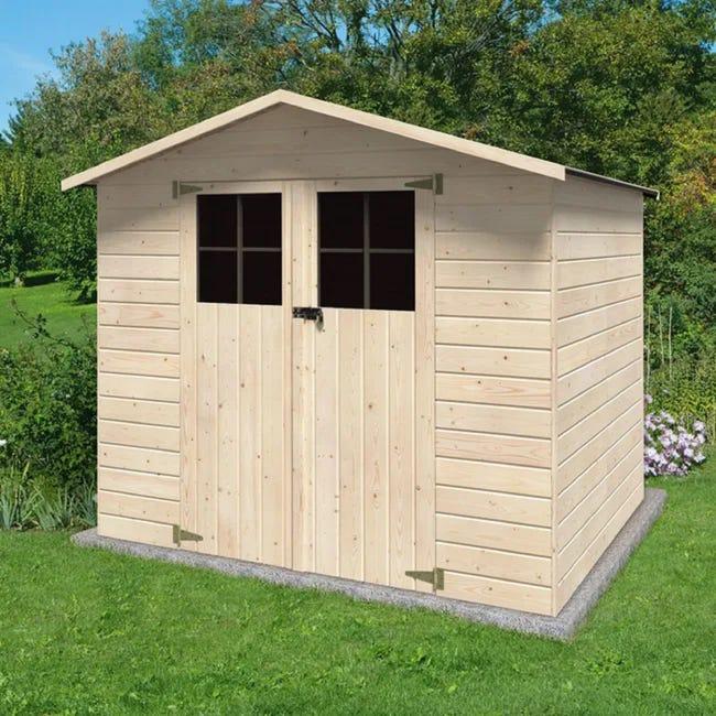 Leroymerlin Casetta da giardino DECOR ET JARDIN in legno Iris con porta doppio battente superficie totale 4.61 m² e spessore parete 12 mm Offerta Giorno del Papà