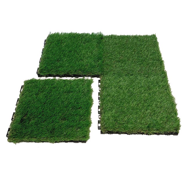Leroymerlin Piastrelle ad incastro 4F GROUP Erba 9 pezzi in pvc 30 x 30 cm Sp 30 mm verde Offerta San Valentino