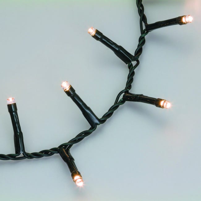 Leroymerlin Catena luminosa 2000 lampadine LED bianco caldo Led Mini cluster 40.5 m Online Outlet