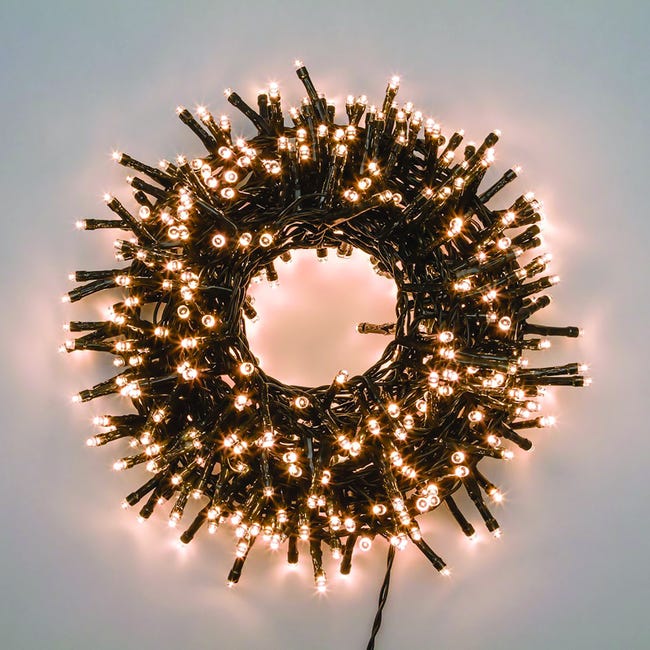 Leroymerlin Catena luminosa 1000 lampadine LED bianco caldo Led Mini cluster 20.5 m Bestseller