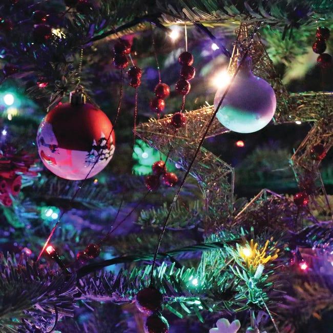 Leroymerlin Catena luminosa 300 lampadine LED multicolore 12.5 m Ritorno libero