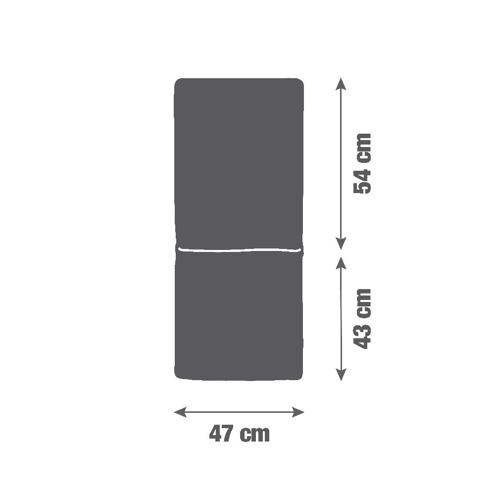 Leroymerlin Cuscino per sedia a sdraio in poliestere BIGREY grigio antracite 97 x 47 x Sp 3 cm Ultimi tre giorni
