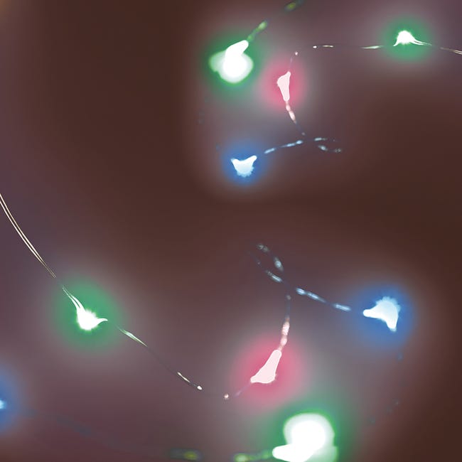 Leroymerlin Catena luminosa 10 lampadine LED multicolore Micro 1 m Promozione temporanea