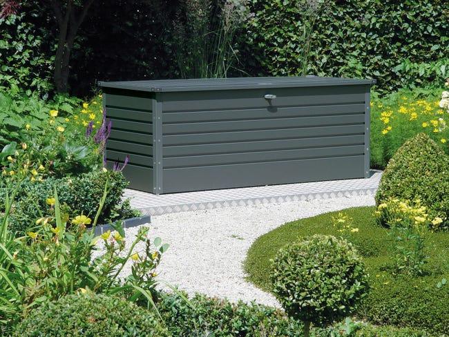 Leroymerlin Baule BIOHORT 130 in acciaio grigio scuro L 134 x H 71 x P 62 cm Fino al 60% di sconto
