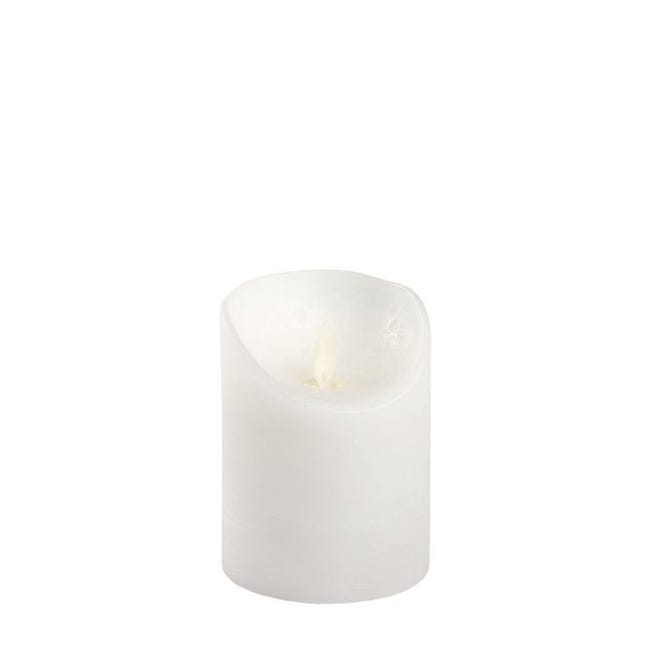 Leroymerlin Candela avorio moving flame bianco caldo H 10 cm Sostegno trimestrale