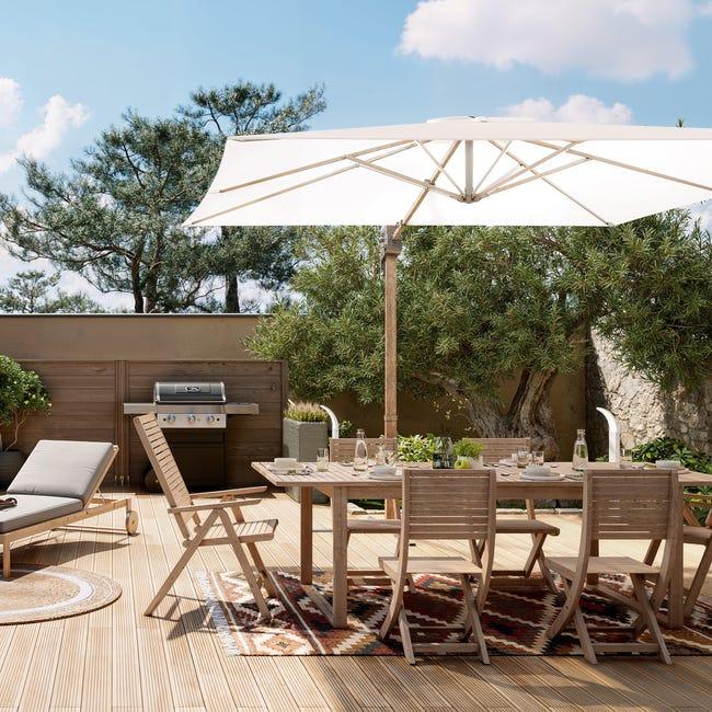 Leroymerlin Sedia da giardino senza cuscino Solaris NATERIAL pieghevole con braccioli in acacia con seduta in acacia marrone Discount Store per i nuovi prodotti