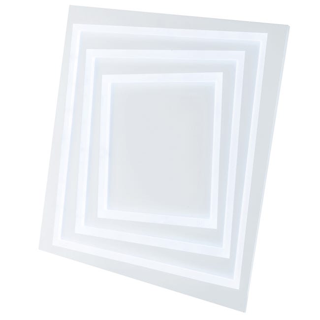 Leroymerlin Plafoniera LED design Kundili bianco 5.5x5.6 cm luce con 3 temperature di colore dimmerabile 8800 lumen INSPIRE Trasporto libero internazionale
