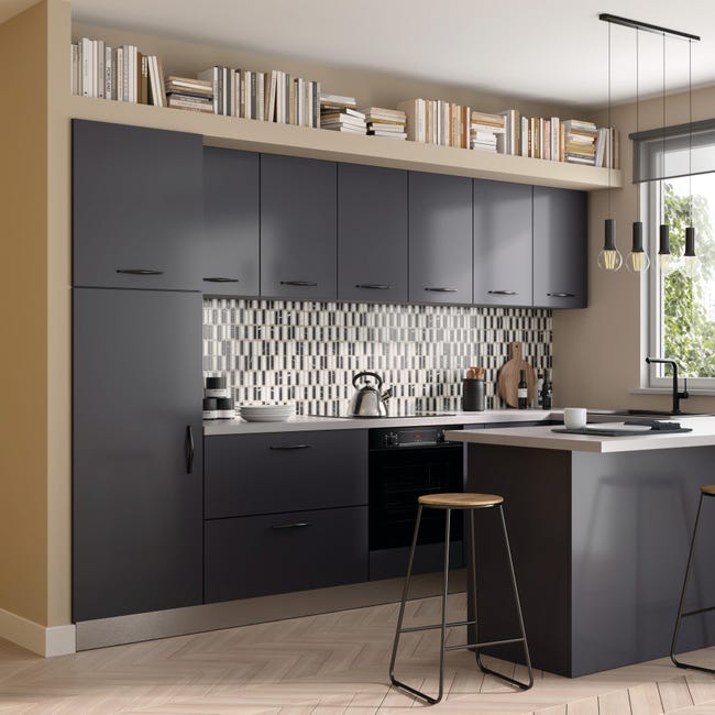 Leroymerlin Lampadario Design Hoki nero 4x E27 INSPIRE Qualità Garantita