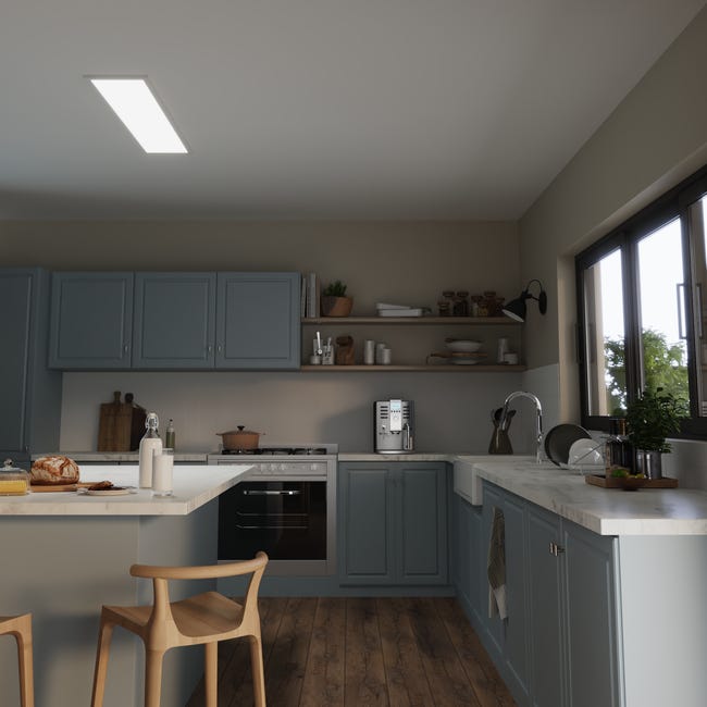 Leroymerlin Pannello LED Anvik bianco 30x120 cm INSPIRE Luce bianco naturale 4000 LUMEN Acquista Ora
