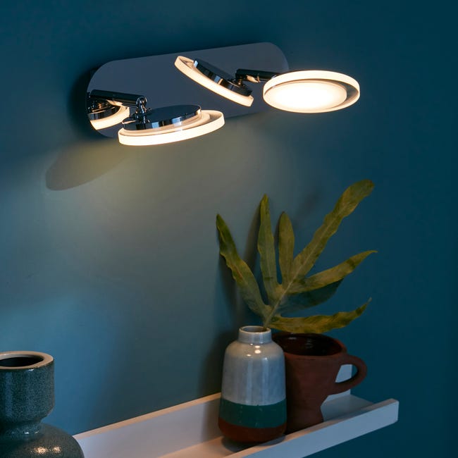 Leroymerlin Faretto decorativo con fonte luminosa LED Loob New cromo 2xINSPIRE Shopping Online