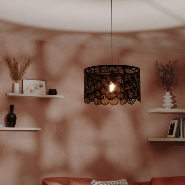 Leroymerlin Lampadario Glamour Marotta nero E27 INSPIRE Prezzo Ridotto