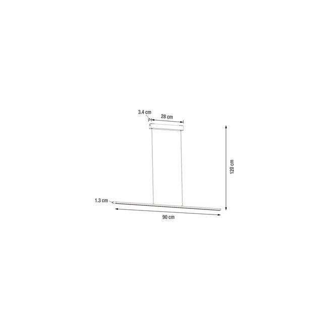 Leroymerlin Lampadario LED moderno Fonda grigio luce calda 2190 lumen INSPIRE Sottocosto