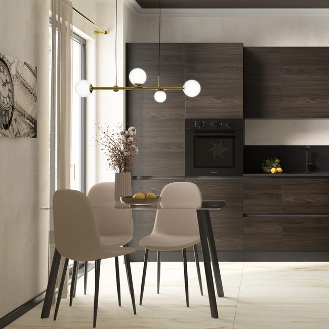 Leroymerlin Lampadario Glamour Callas dorato 5x G9 INSPIRE Presa