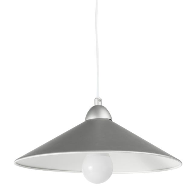 Leroymerlin Lampadario Industriale Braga grigio E27 INSPIRE Sconto
