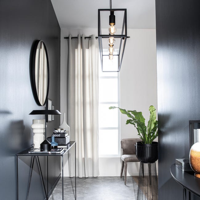 Leroymerlin Lampadario Design Eldrick nero 5x E27 INSPIRE Offerta