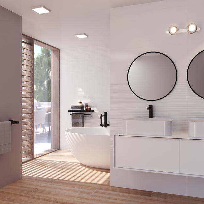 Leroymerlin Pannello LED Sanoa bianco 22.5x22.5 cm INSPIRE Luce cct regolazione da bianco caldo a bianco freddo 2500 LUMEN Hotsell