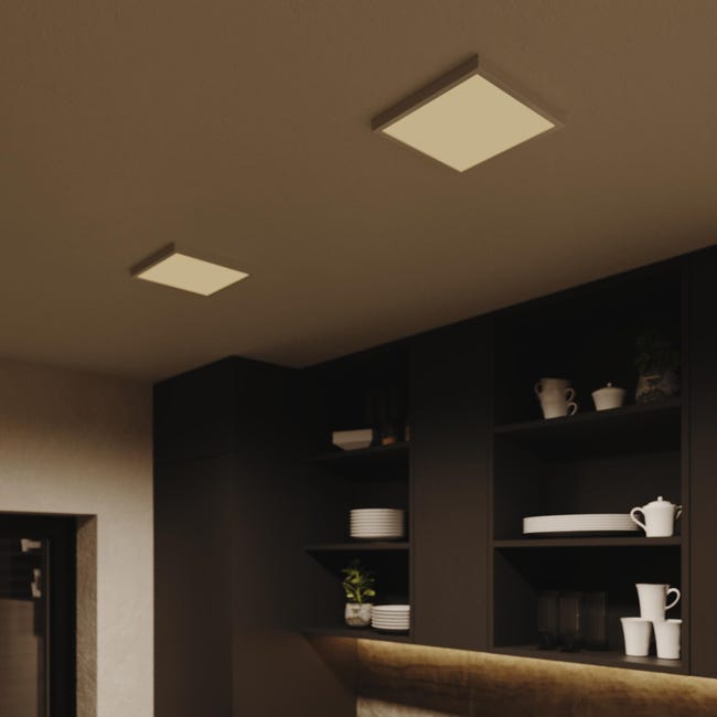 Leroymerlin Pannello LED Sanoa bianco 22.5x22.5 cm INSPIRE Luce cct regolazione da bianco caldo a bianco freddo 2500 LUMEN Hotsell