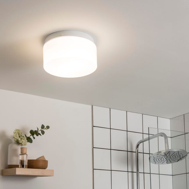 Leroymerlin Plafoniera bagno moderno No name 2 x E27 bianco Ø 12 cm x Vendita Economica