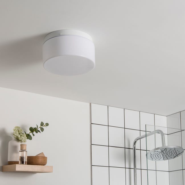 Leroymerlin Plafoniera bagno moderno No name 2 x E27 bianco Ø 12 cm x Vendita Economica
