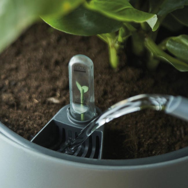 Leroymerlin Vaso con supporto ELHO Auto-irrigante in polipropilene nero H 39 cm Ø 42.8 cm Offerte speciali