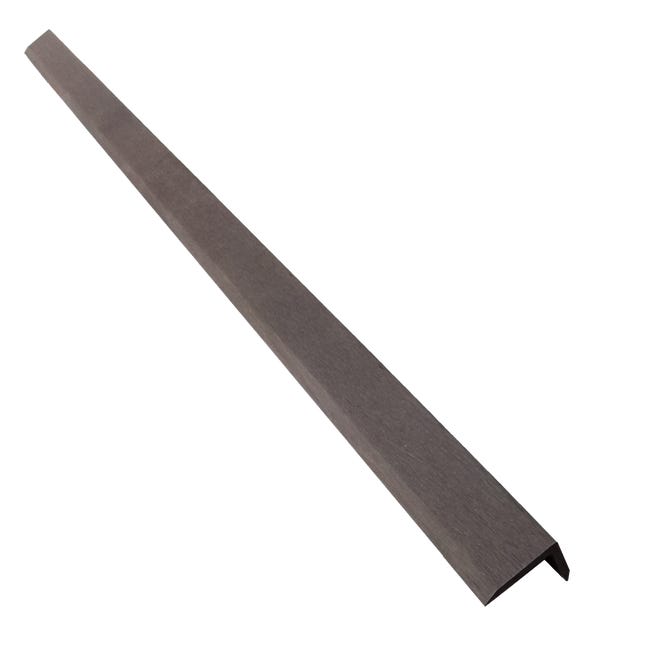 Leroymerlin Profilo angolare NATERIAL Atlas Rio composito di legno e plastica (wpc) 240 x 4 cm grigio scuro 1 pz Super Saving Price