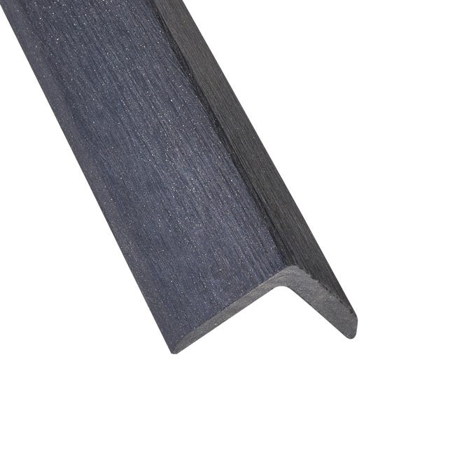 Leroymerlin Profilo angolare NATERIAL Atlas Rio composito di legno e plastica (wpc) 240 x 4 cm grigio scuro 1 pz Super Saving Price