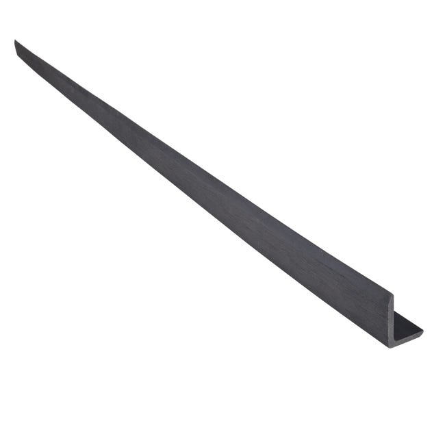Leroymerlin Profilo angolare NATERIAL Atlas Rio composito di legno e plastica (wpc) 240 x 4 cm grigio scuro 1 pz Super Saving Price