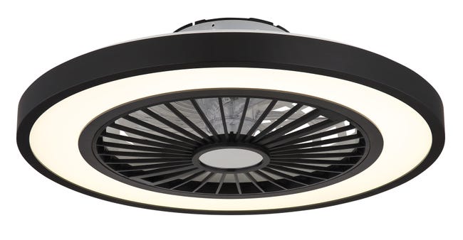 Leroymerlin Ventilatore da soffitto BLIZZAK nero Ø 54 cm dimmerabile IP20 Only for today