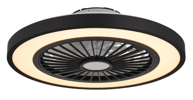 Leroymerlin Ventilatore da soffitto BLIZZAK nero Ø 54 cm dimmerabile IP20 Only for today