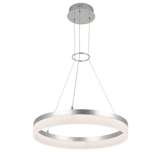 Leroymerlin Lampadario LED moderno Ring grigio 1850 lumen ARTIKA Trasporto libero internazionale