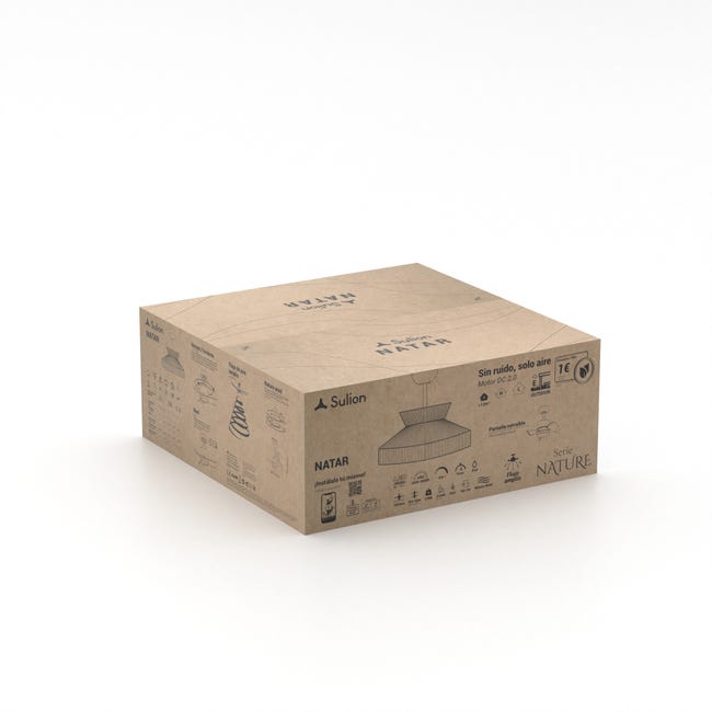 Leroymerlin Ventilatore da soffitto Natar legno Ø 52 cm CCT dimmerabile SULION IP44 Officina
