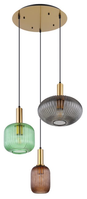 Leroymerlin Lampadario Moderno Normy 3x E27 GLOBO Black Friday Prezzi