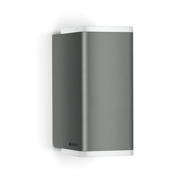 Leroymerlin Applique LED moderno da esterno L 930 M grigio con sensore crepuscolare STEINEL IP44 Duty-free