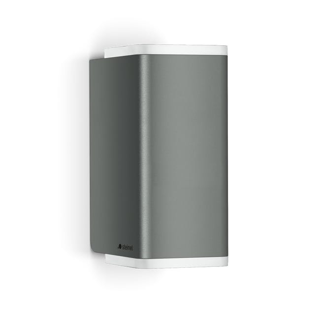Leroymerlin Applique LED moderno da esterno L 930 M grigio con sensore crepuscolare STEINEL IP44 Duty-free