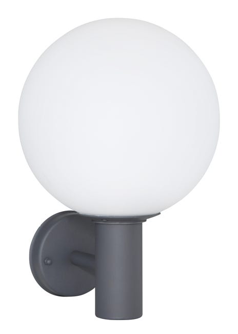 Leroymerlin Applique industriale da esterno Sfera nero GLOBO IP44 Qualità