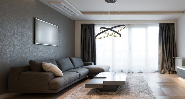 Leroymerlin Lampadario LED moderno Ralph nero luce calda 1500 lumen GLOBO Vendita