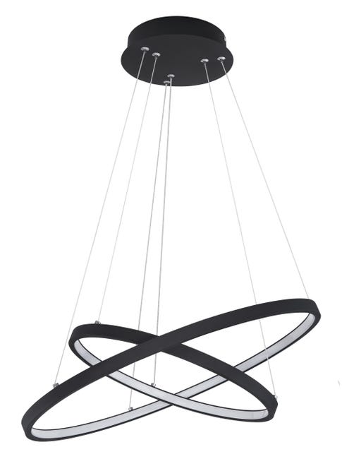 Leroymerlin Lampadario LED moderno Ralph nero luce calda 1500 lumen GLOBO Vendita