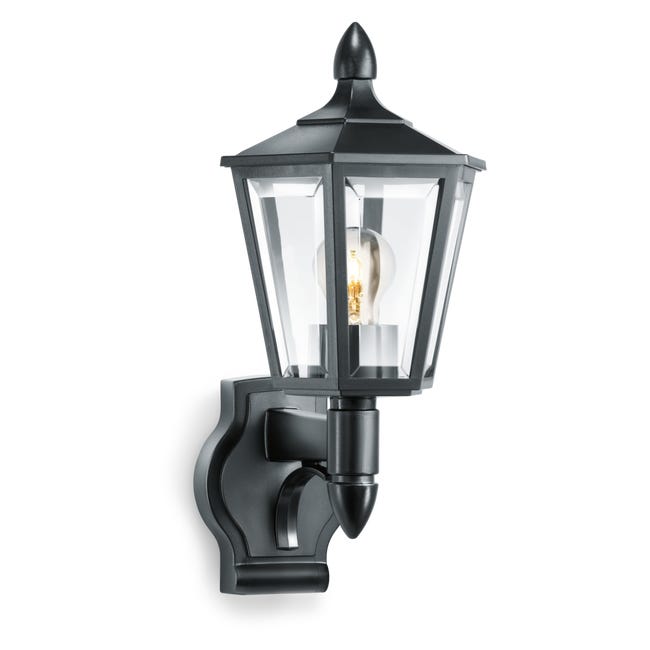 Leroymerlin Applique moderno da esterno Lant nero con sensore di movimento STEINEL IP44 Pezzi Unici