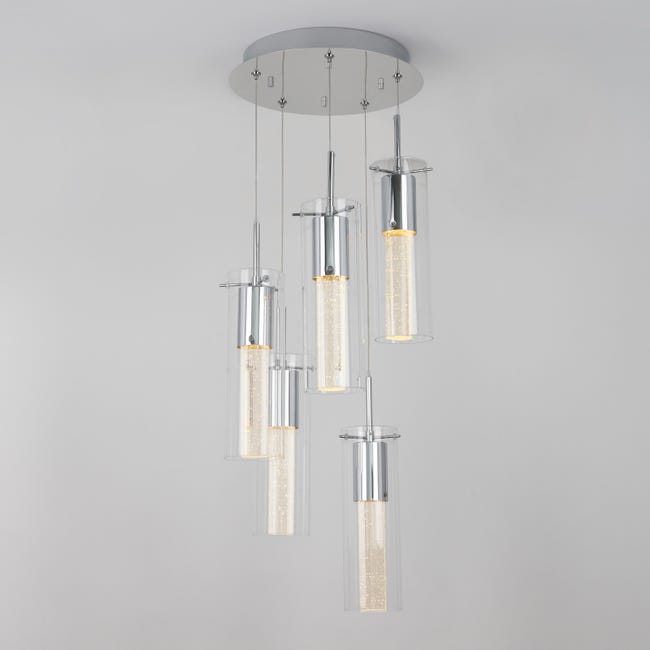 Leroymerlin Lampadario Moderno Spiral 5x GU10 ARTIKA Qualità Garantita