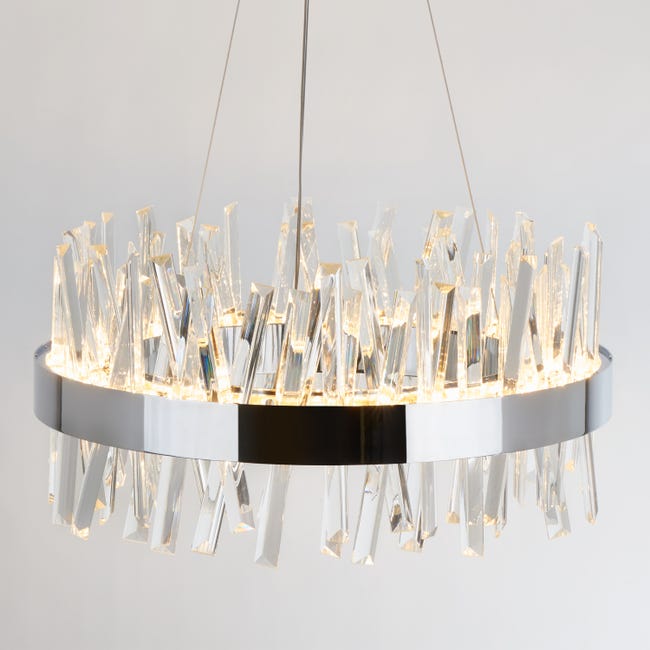 Leroymerlin Lampadario LED moderno Enchanted grigio 2250 lumen ARTIKA Negozi Online