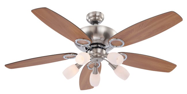 Leroymerlin Ventilatore da soffitto JERRY faggio Ø 130 cm GLOBO IP20 Consegna Veloce