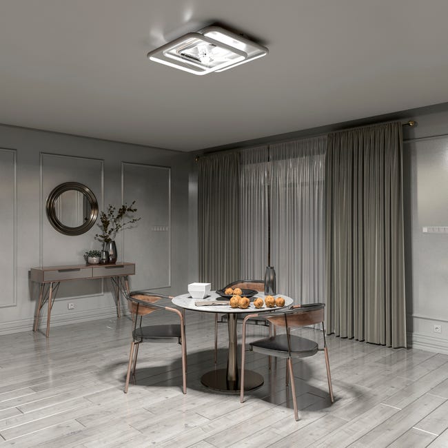 Leroymerlin Ventilatore da soffitto ALTEA bianco Ø 48.8 cm dimmerabile ARTE CONFORT IP20 Offerta