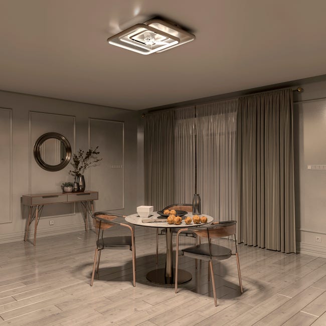 Leroymerlin Ventilatore da soffitto ALTEA bianco Ø 48.8 cm dimmerabile ARTE CONFORT IP20 Offerta