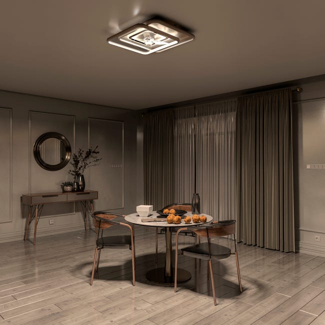 Leroymerlin Ventilatore da soffitto ALTEA bianco Ø 48.8 cm dimmerabile ARTE CONFORT IP20 Offerta