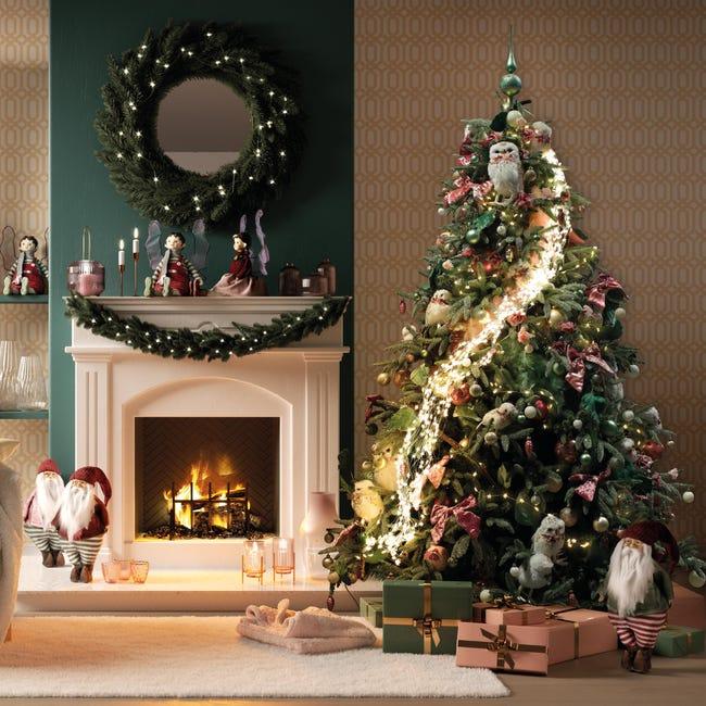 Leroymerlin Tappeto tapp. Twinkle white natale antiscivolo bianco L 170 x L 120 cm Outlet