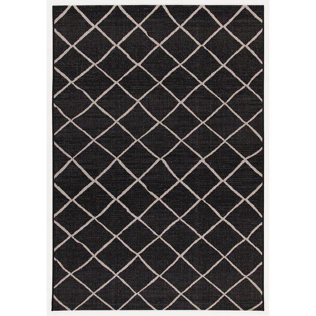 Leroymerlin Tappeto Veranda C geometrico nero argento L 190 x L 133 cm Hotsell
